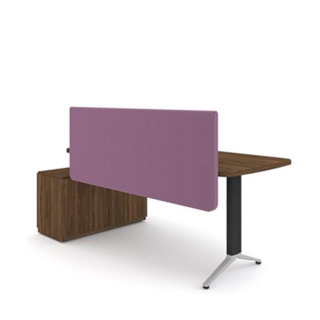 moveable desk with divider