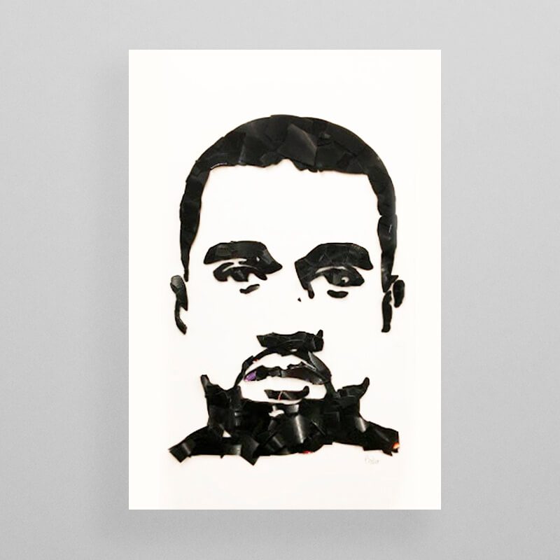 A painting of Kayne-West-Records